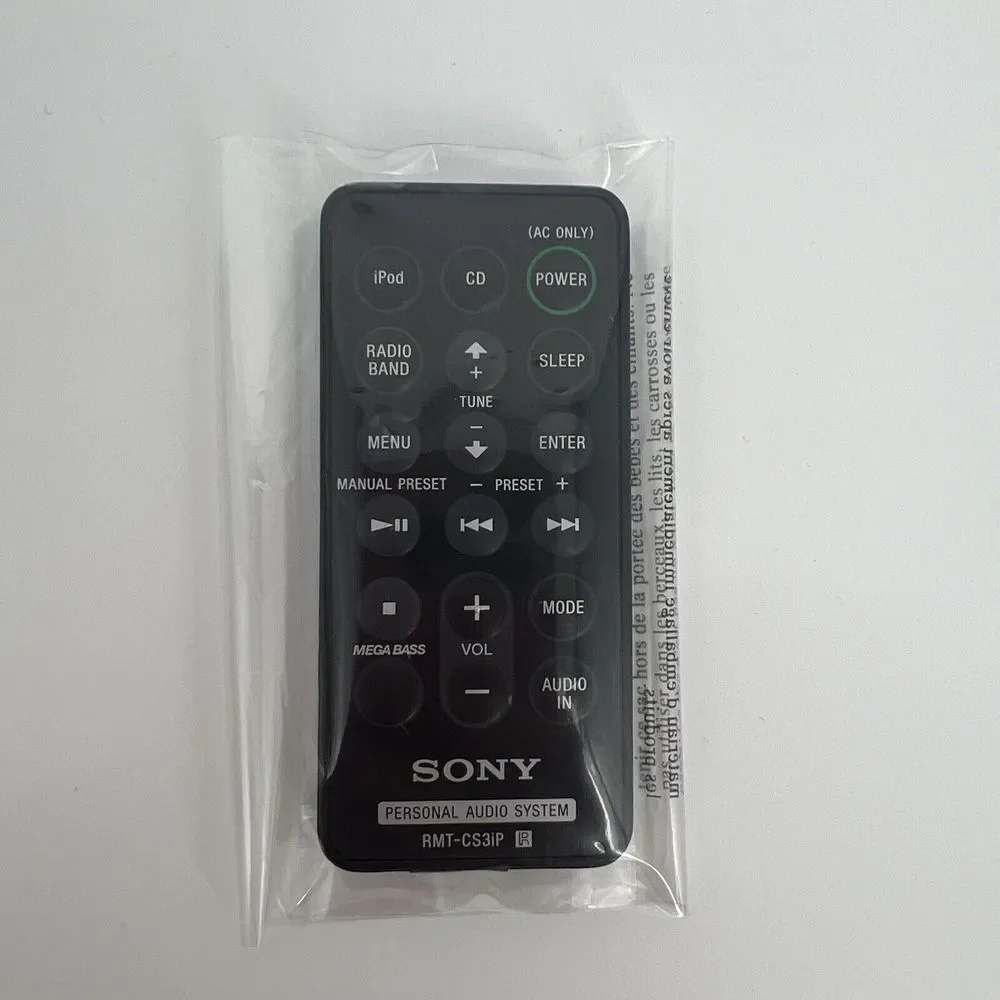 Original RMT-CX50iP Sony Personal Audio System Remote Control RDP-X50iP No Test